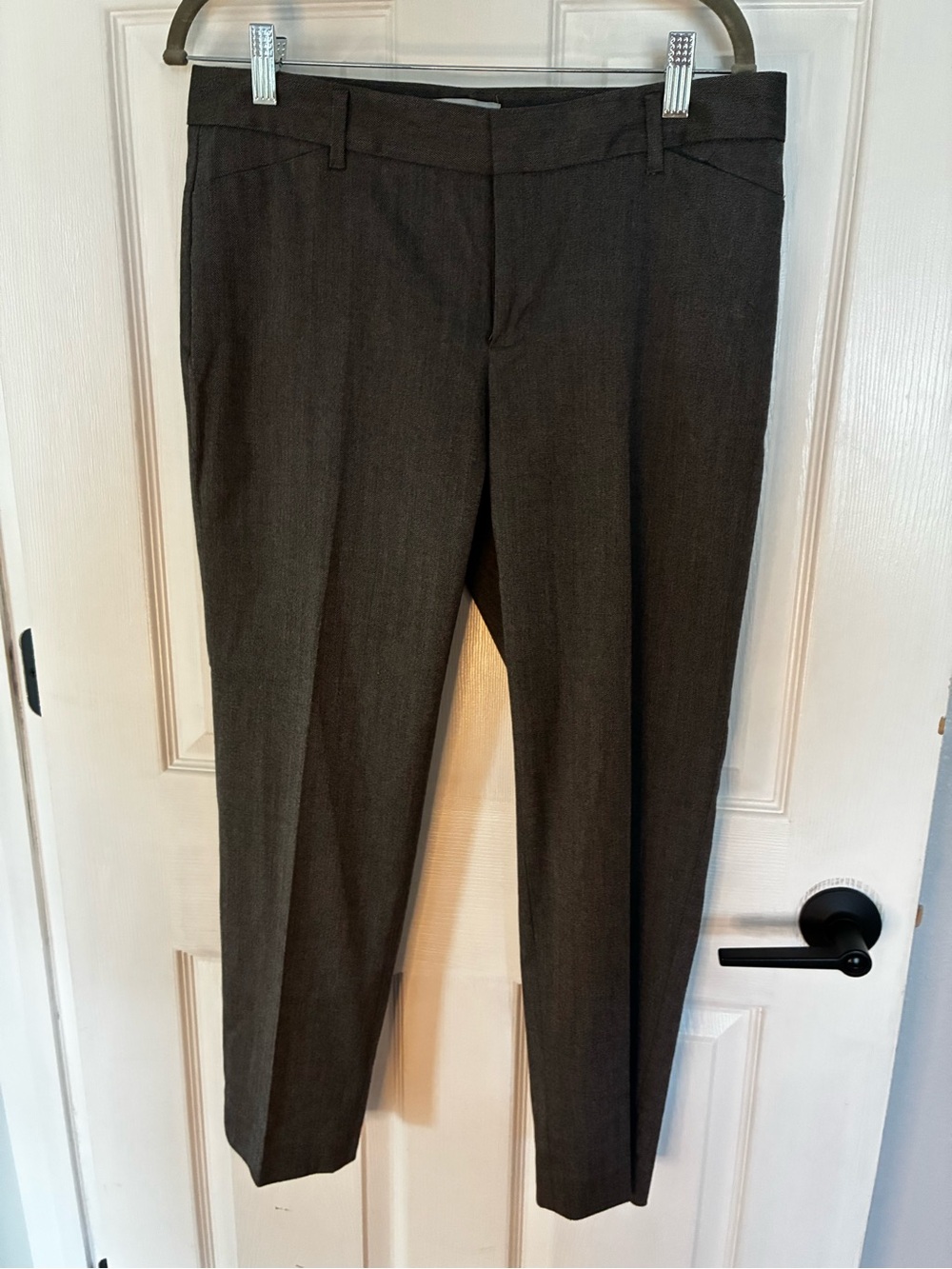 GAP Women's Straight Leg Trousers in gray